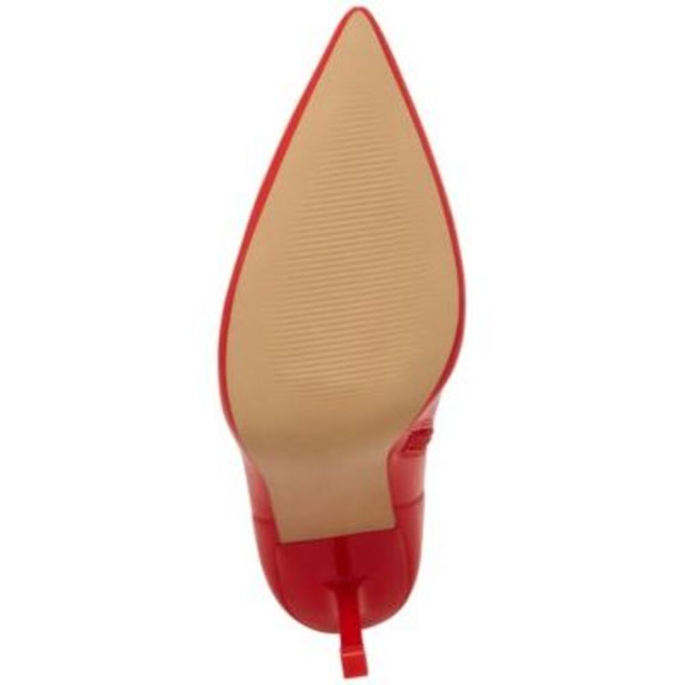 STEVE MADDEN Womens Red Padded Elysia Pointed Toe Stiletto Leather Booties 6 M - Picture 4 of 4